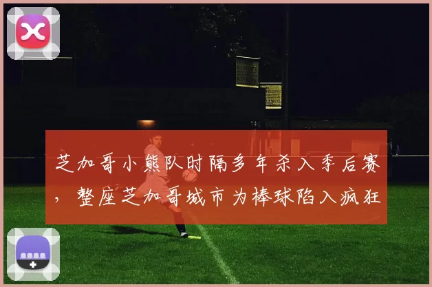 芝加哥小熊队时隔多年杀入季后赛，整座芝加哥城市为棒球陷入疯狂