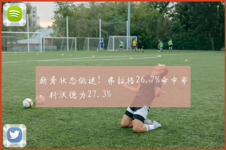 新秀状态低迷！弗拉格26.7%命中率，科沃德为27.3%