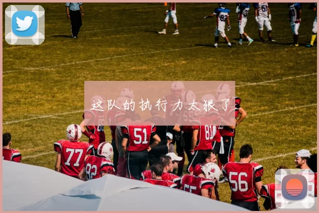 这队的执行力太狠了